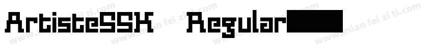 ArtisteSSK Regular字体转换